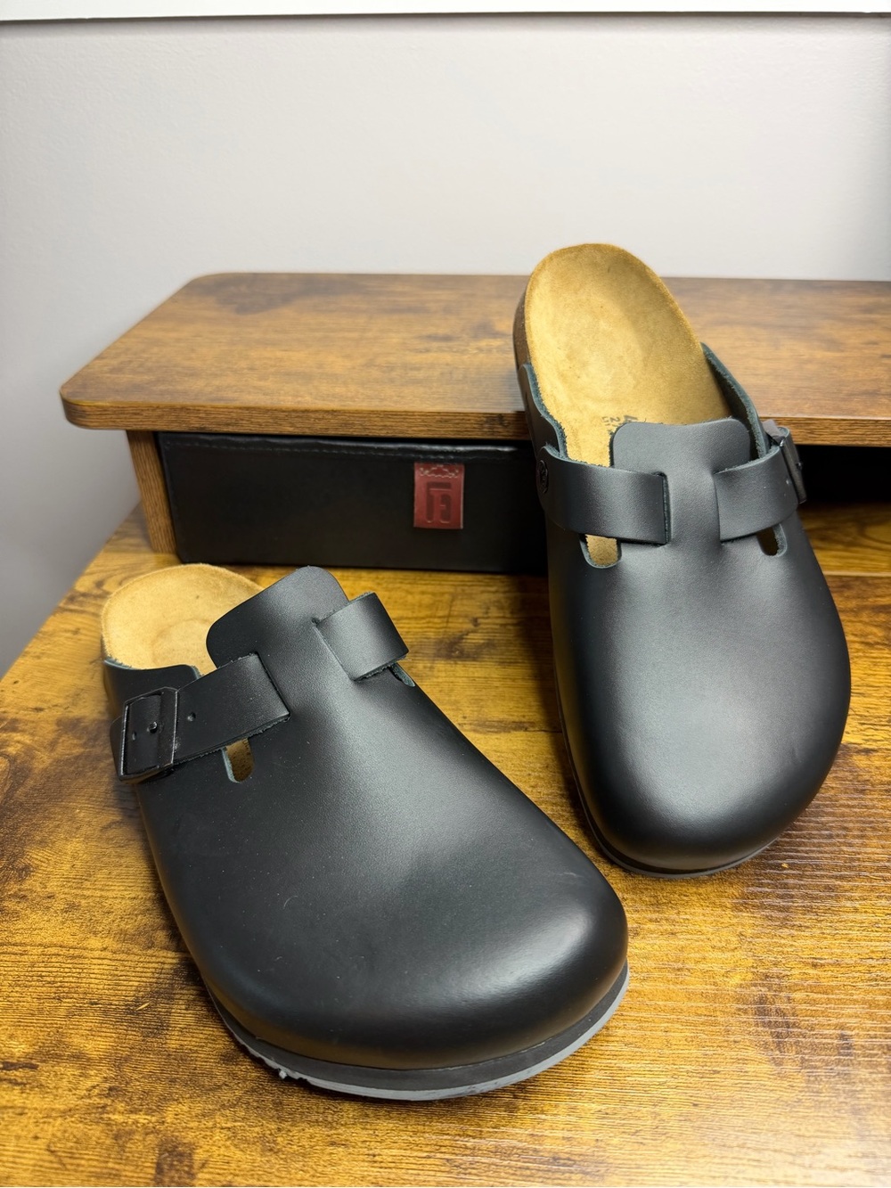 NEW Birkenstock Boston Super Grip Clogs Black Size 42 L11 M9 - Picture 5 of 14